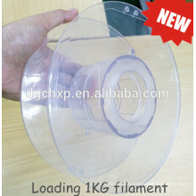 empty clear plastic spools for 3d filament